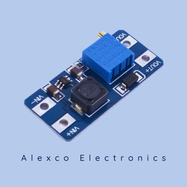 MT3608 DC-DC Step-Up Boost Converter Module – 2V-24V to 28V 2A Power Supply