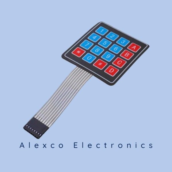 4×4 Matrix Keypad Module – 16-Button Input Interface for Microcontrollers